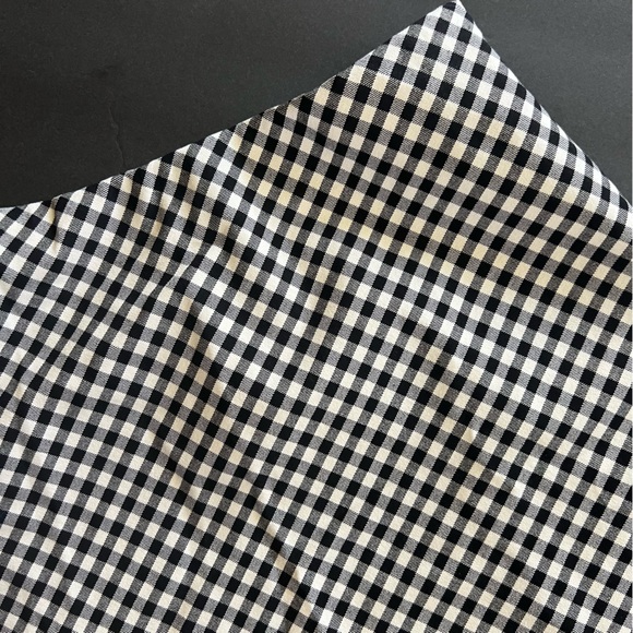 Karen Kane Black and White Checked Mini Skirt Size Medium A-line - Picture 15 of 16